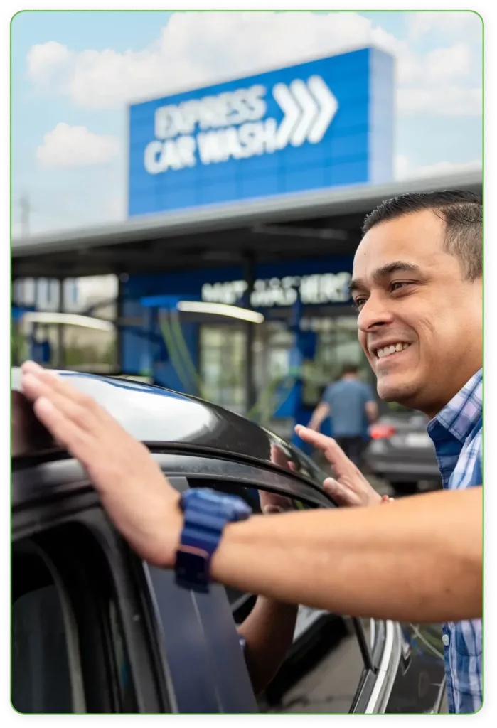 Premier car wash service at Mint Smart Wash