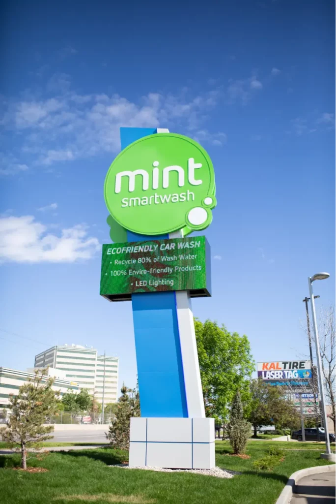 Mint Smartwash Eco Friendly Car Wash Company Welcome Board
