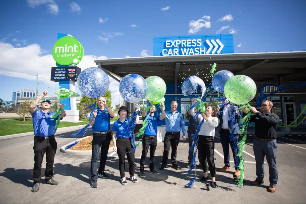 Mint Smartwash Green Car Wash Company Calgary Facility Team Inauguration Celebration