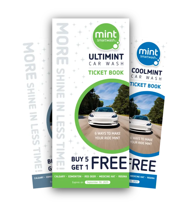 Mint Smartwash ticket booklet for a free wash